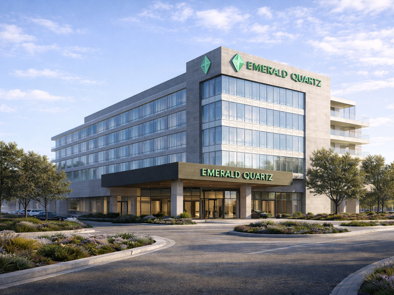 Architectural render of Emerald Quartz Hotel & Casino Exterior Day